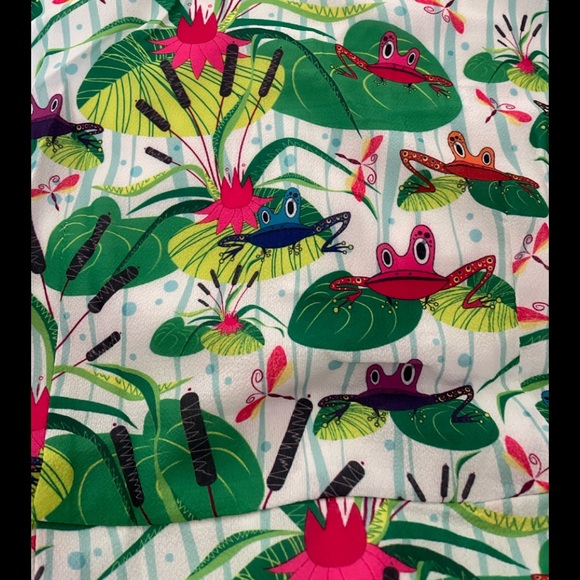 Cute Frog Print Dress - Picture 2 of 6